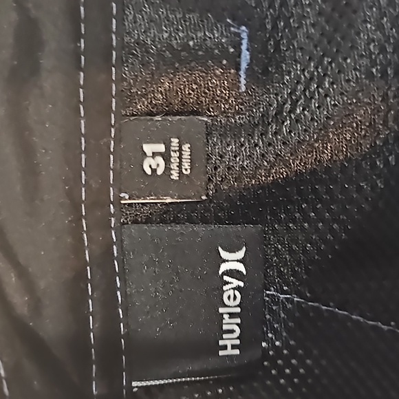 Hurley Boys Size 31 Blue Striped Shirt - Picture 4 of 4